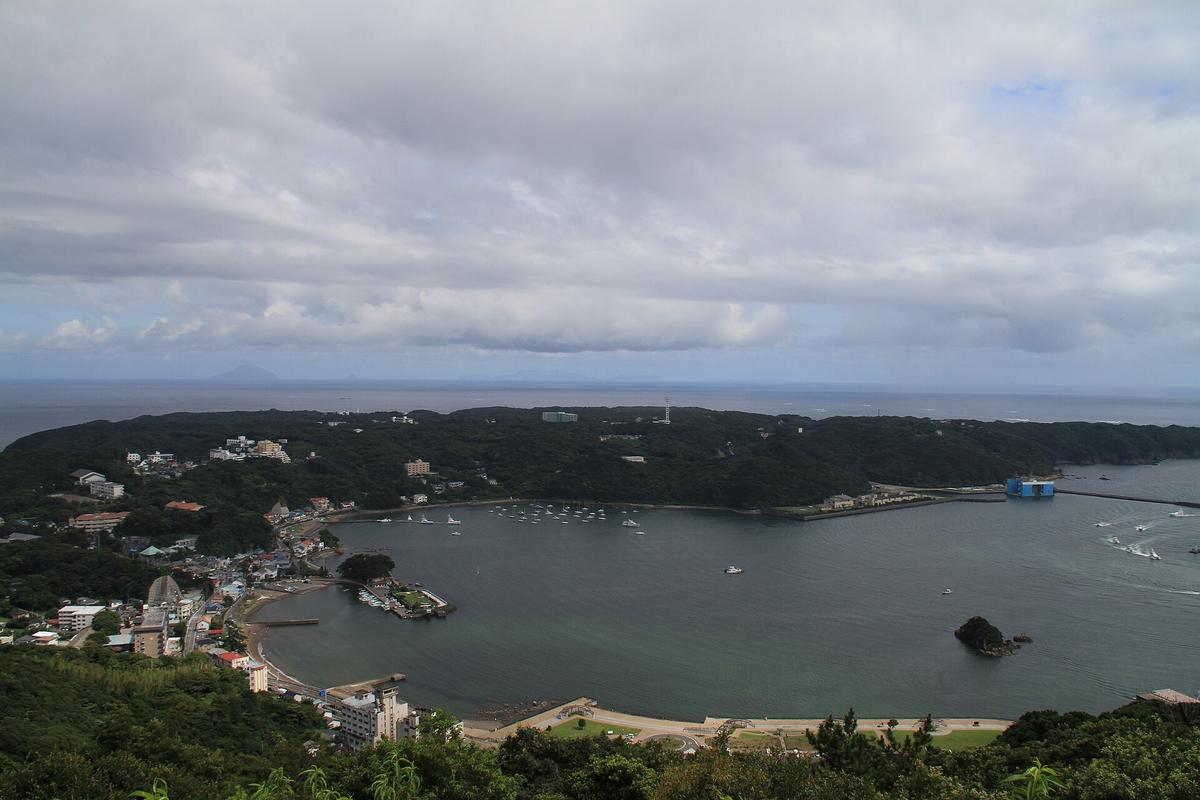 柿崎から見た下田湾